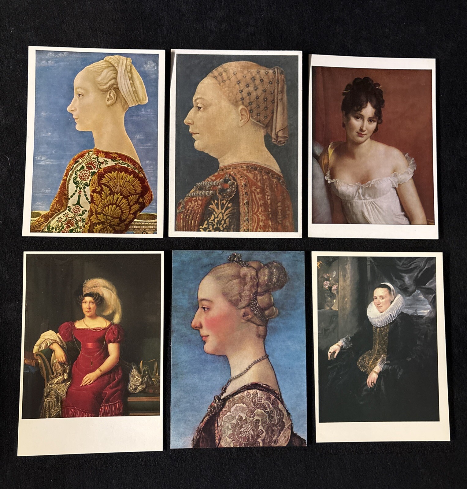 6 VTG ART Postcards Portraits - Gerard, Pollaiolo, Van Dyke, ++. ALL UNP 1G 6 VTG ART Postcards Portraits - Gerard, Pollaiolo, Van Dyke, ++. ALL UNP 1G