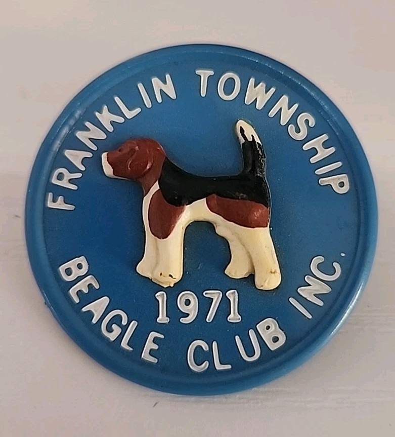 1971 Franklin Township, New Jersey, Beagle Club Inc Button 1971 Franklin Township, New Jersey, Beagle Club Inc Button