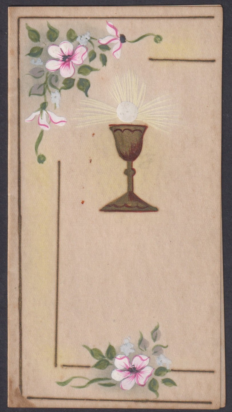 Holy card antique de Primera Comunion santino image pieuse estampa