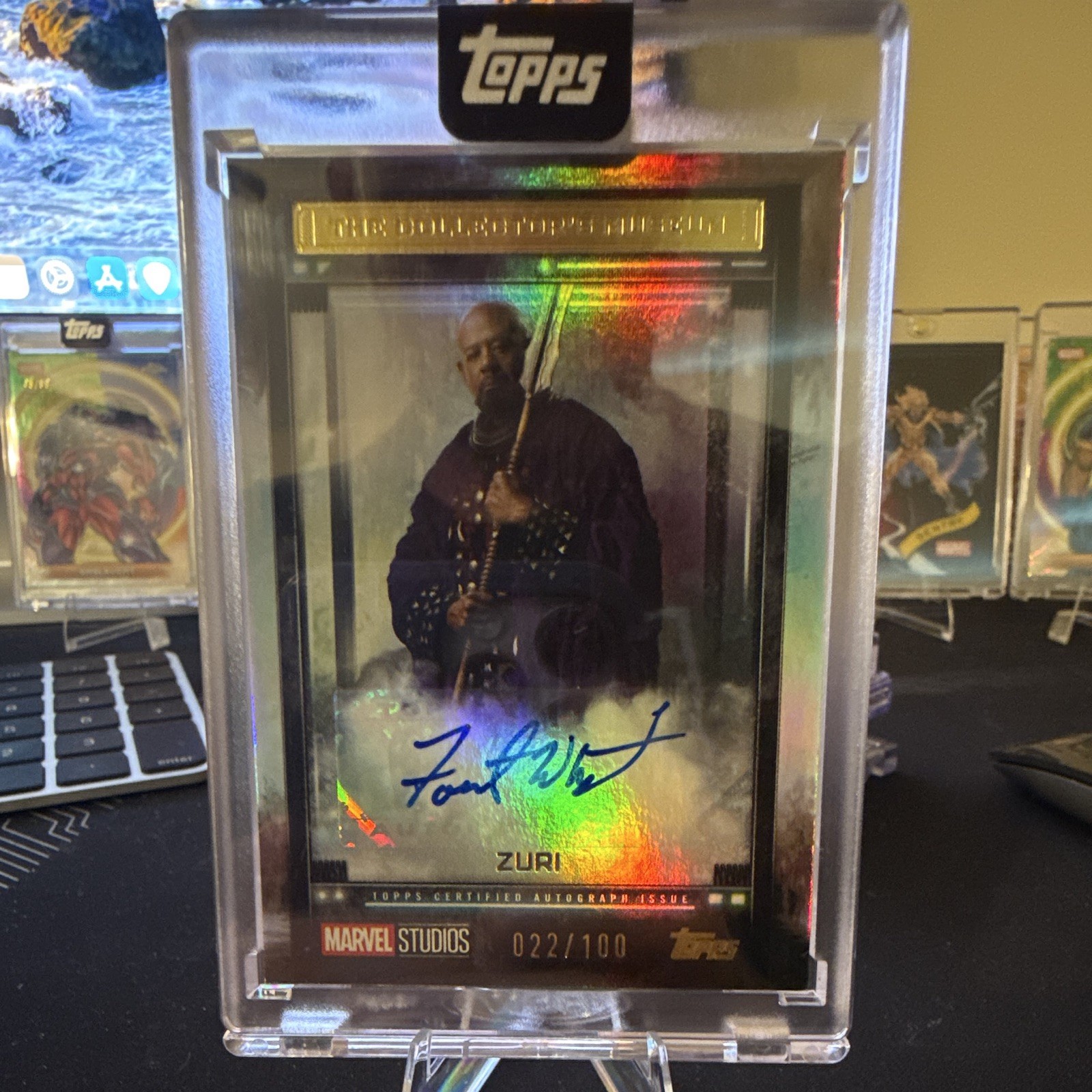 2025 Topps Marvel Chrome Forest Whitaker Zuri Auto 22/100 2025 Topps Marvel Chrome Forest Whitaker Zuri Auto 22/100
