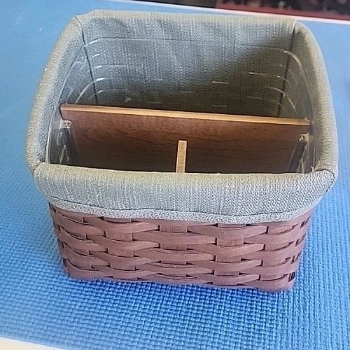 2006 Longaberger TV Time Basket Combo Liner, Protector & Wood Dividers 2006 Longaberger TV Time Basket Combo Liner, Protector & Wood Dividers