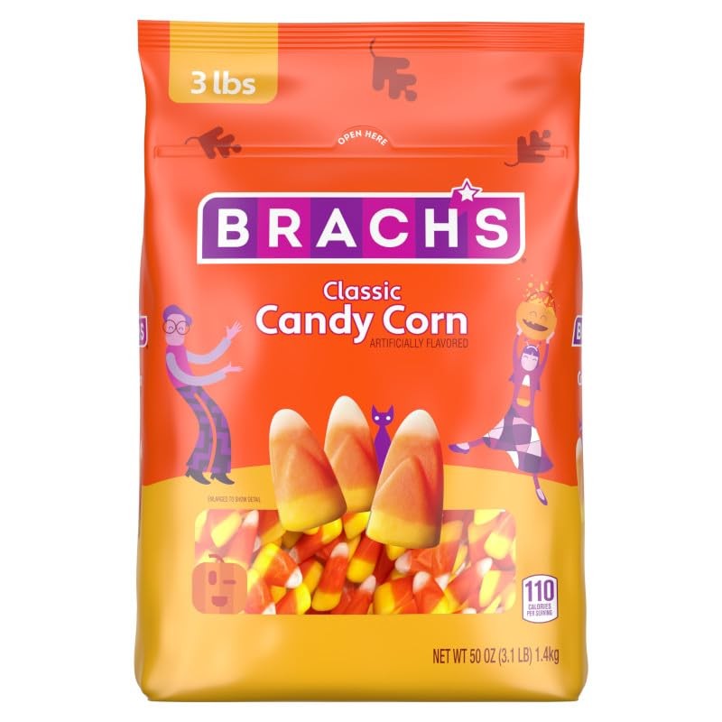 Brach\'s Classic Candy Corn, Fall Treats, 50 oz 50 Ounce (Pack of 1), Orange Brach\'s Classic Candy Corn, Fall Treats, 50 oz 50 Ounce (Pack of 1), Orange