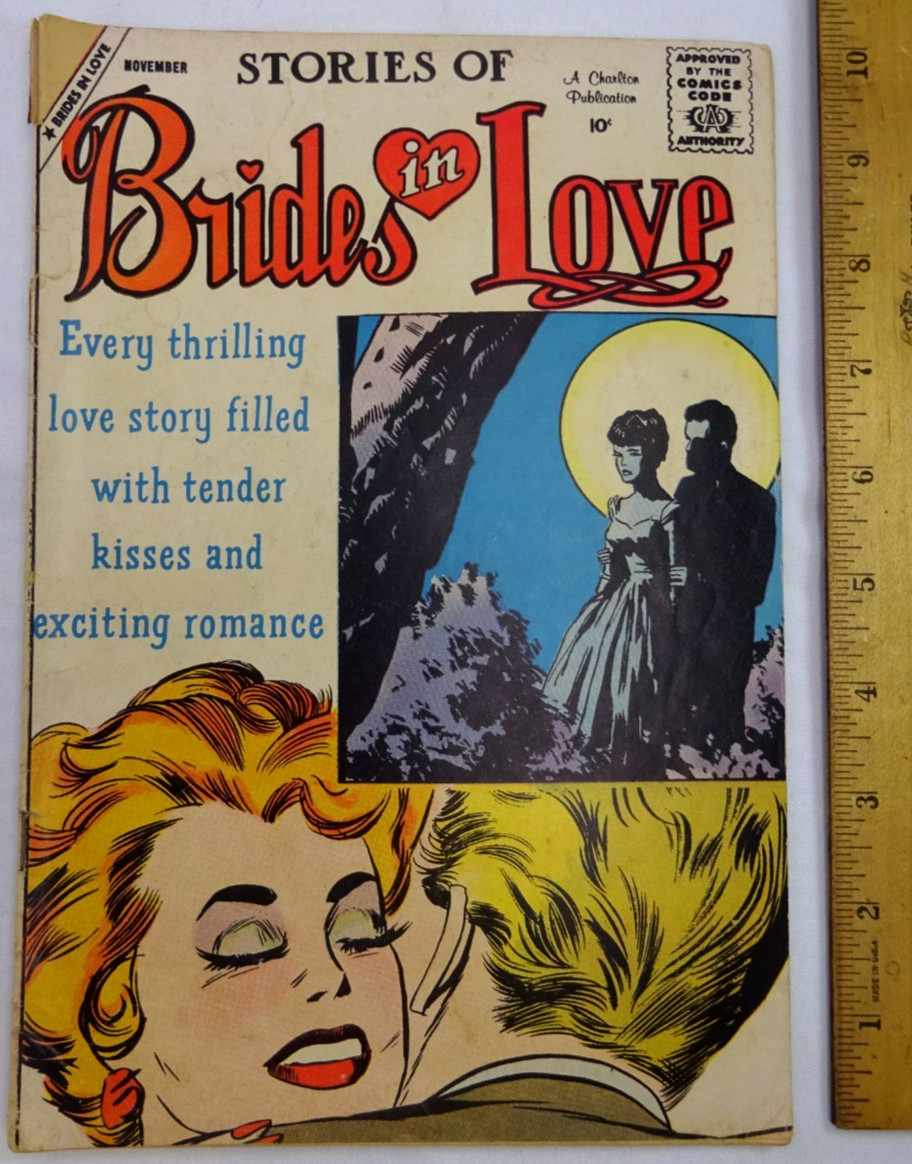 VINTAGE ROMANCE COMIC BOOK BRIDES IN LOVE STORIES NOV 1959 CHARLTON VOL 1 #15 bh VINTAGE ROMANCE COMIC BOOK BRIDES IN LOVE STORIES NOV 1959 CHARLTON VOL 1 #15 bh