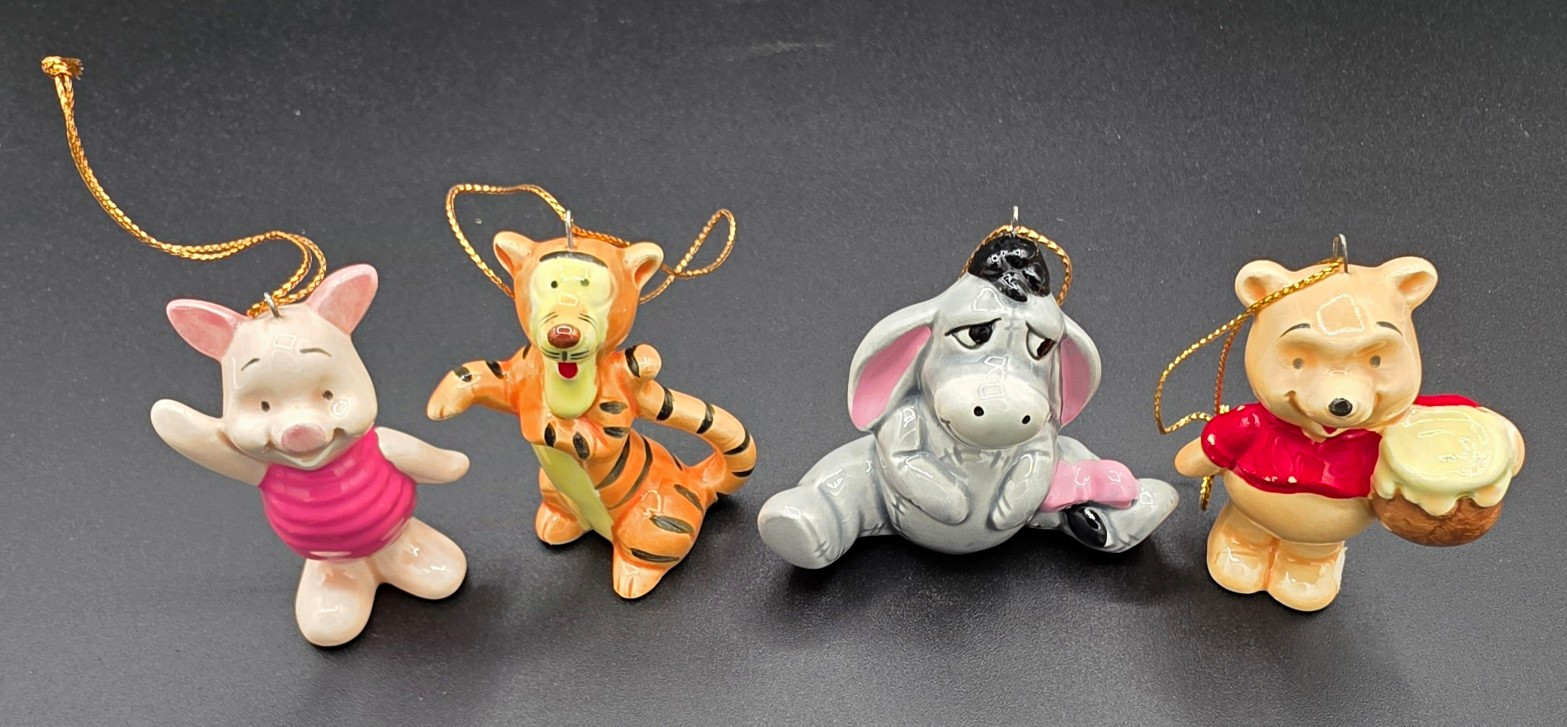 Vintage Disney Winnie the Pooh Ceramic Figurines (Full Set)  Made in Japan