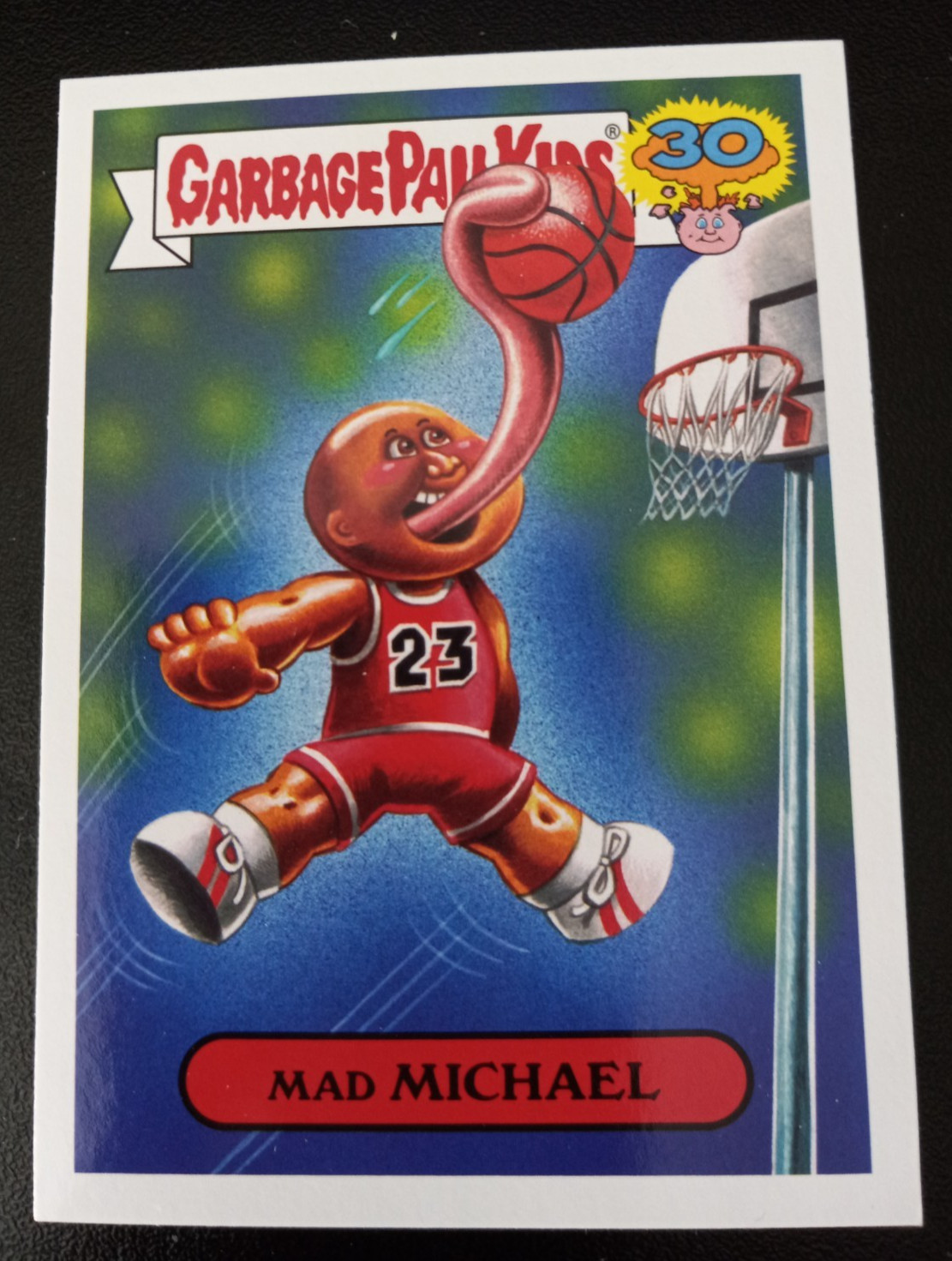 MAD MICHAEL 2015 Garbage Pail Kids 30th Anniversary 7a of 25 NM+ (Michael Jordan