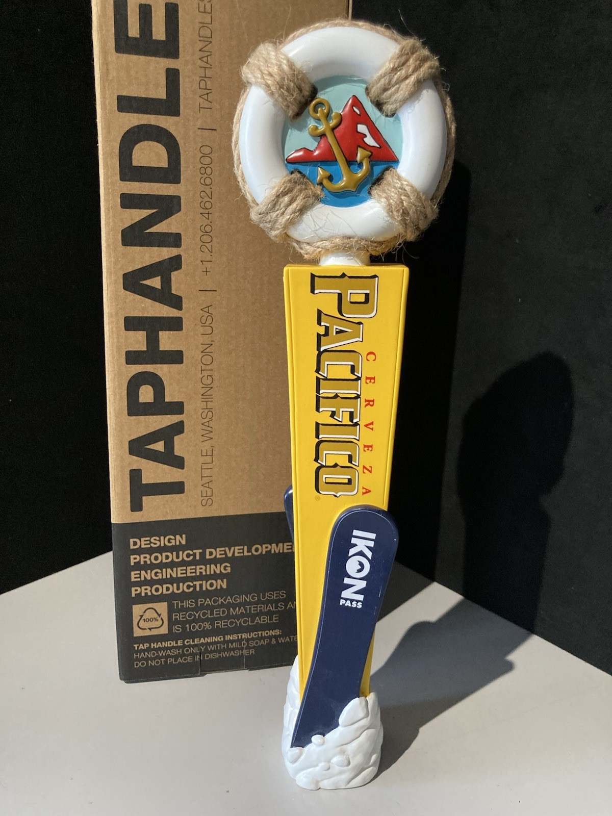 🔥 Rare Pacifico Ikon Pass Beer tap Handle tall Snowboard Skiing Limited edition