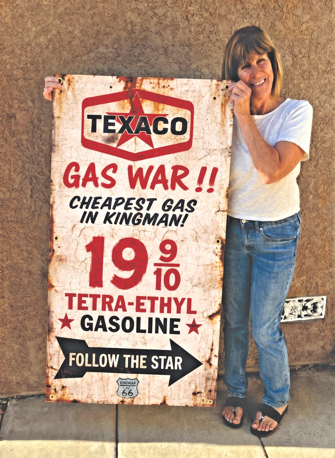 Texaco, Rt 66 vintage style Gas Wars wall banner Man Cave Garage art Classic 60s Texaco, Rt 66 vintage style Gas Wars wall banner Man Cave Garage art Classic 60s