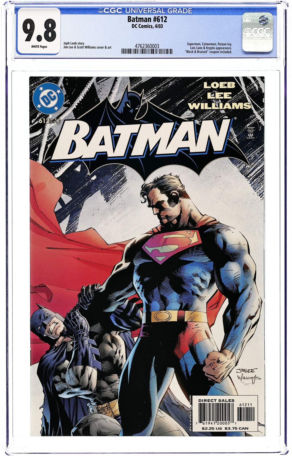 Batman #612A 1st Printing CGC 9.8 2003 4762360003