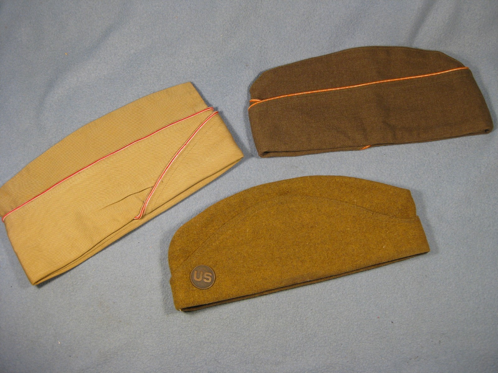 Lot of 3 Vintage US. WW2 & WW1 Hats