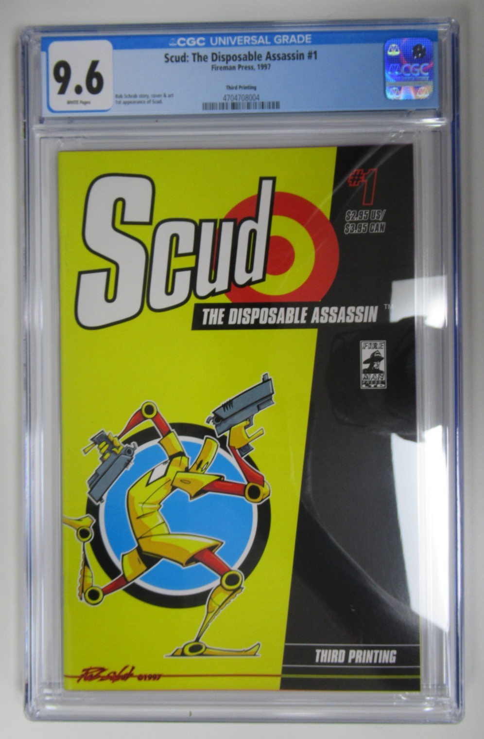 1997 Fireman Press Scud The Disposable Assassin #1 3rd Print CGC 9.6