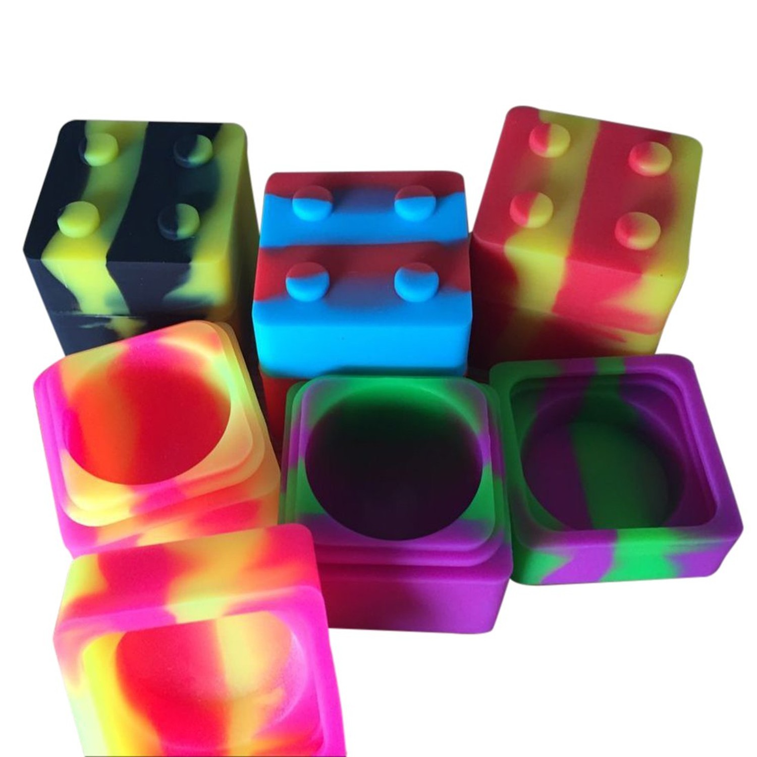 Gentcy 11ml 50Pcs Silicone Container Concentrate Storage Square Silicone Jar ... Gentcy 11ml 50Pcs Silicone Container Concentrate Storage Square Silicone Jar ...