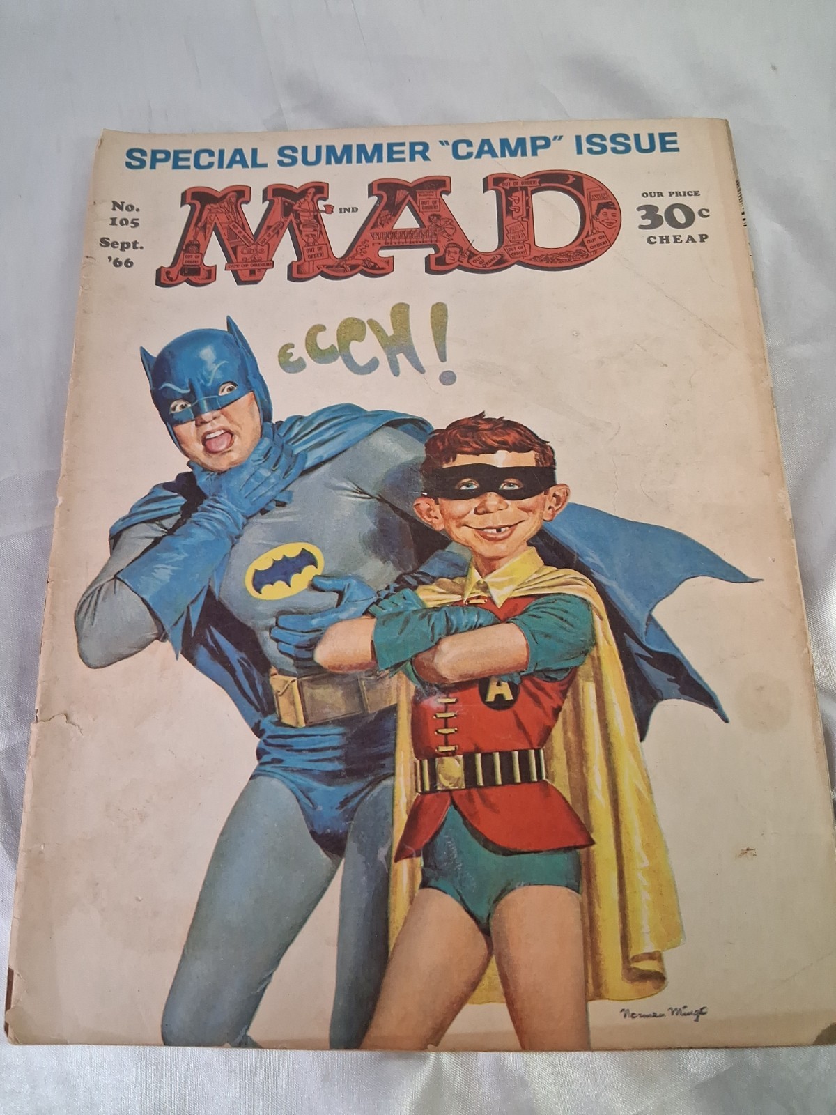 Mad Magazine #105 September 1966 Batman / Summer Camp Cover