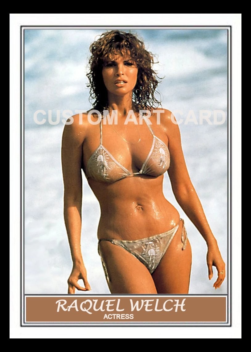 Raquel Welch American Beauty Art Card Sexy Blank back New Raquel Welch American Beauty Art Card Sexy Blank back New