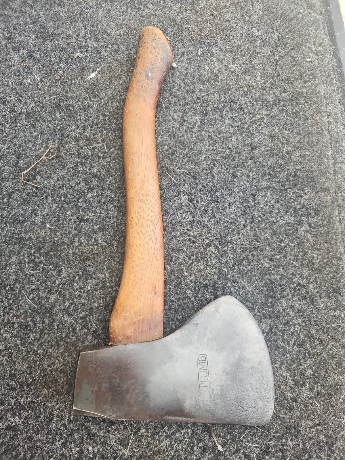 VTG PLUMB HATCHET AXE NATIONAL DESIGN 2LB TOTAL WEIGHT. 16\