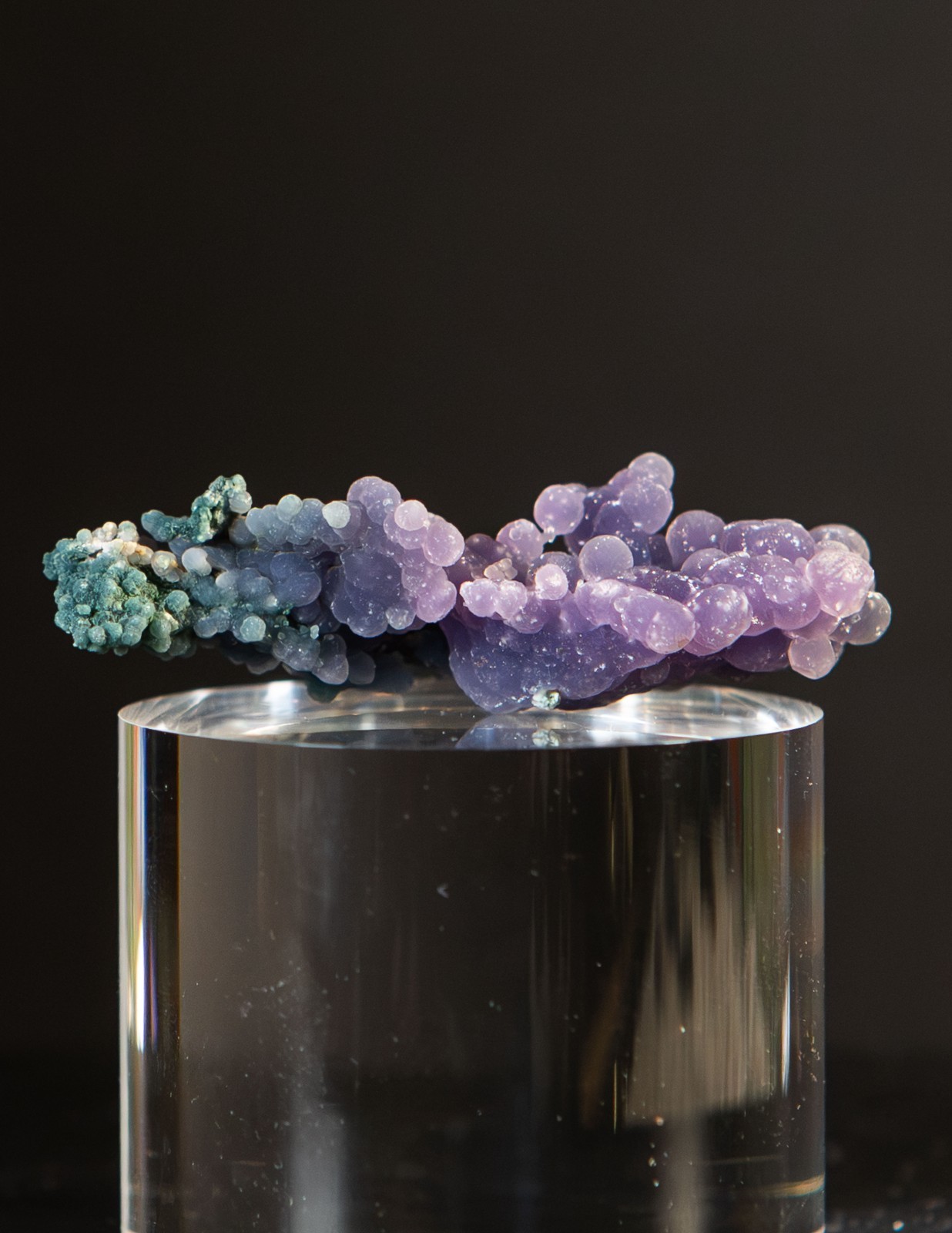 Natural Purple Green Grape Agate 2.25