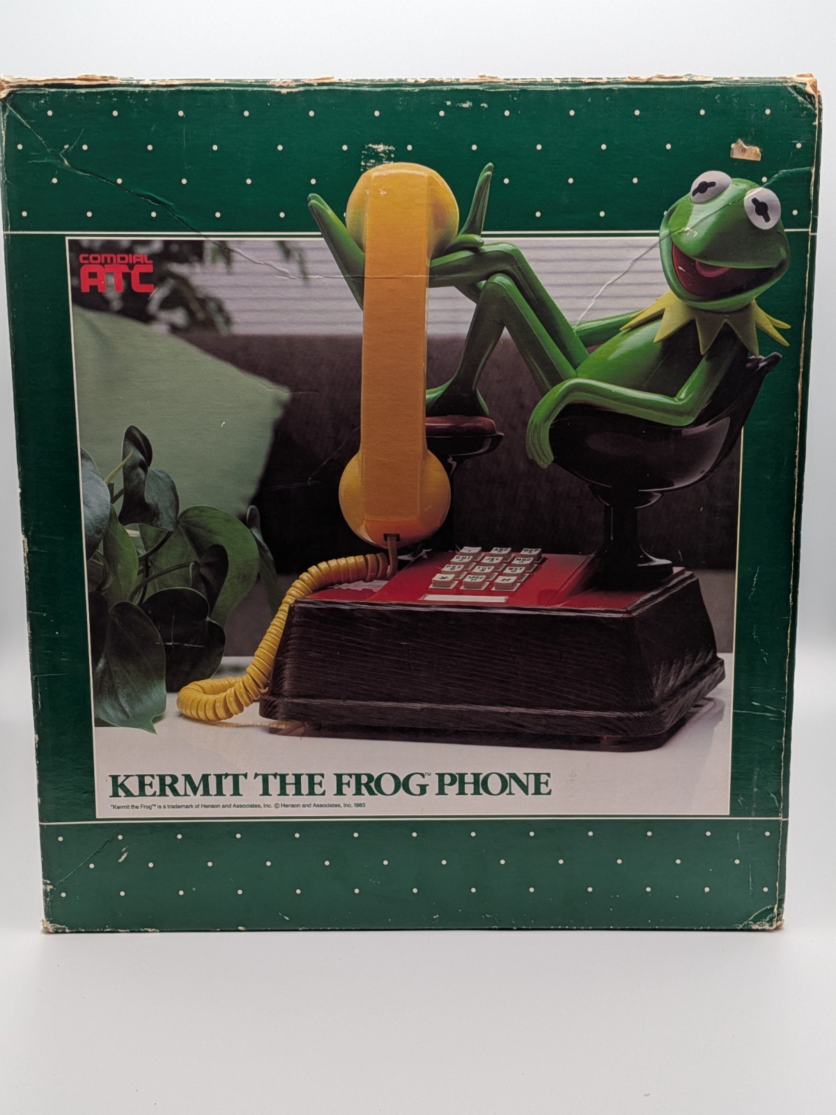Vintage 1983 Kermit The Frog Telephone Novelty Phone ATC Jim Henson In Box Vintage 1983 Kermit The Frog Telephone Novelty Phone ATC Jim Henson In Box