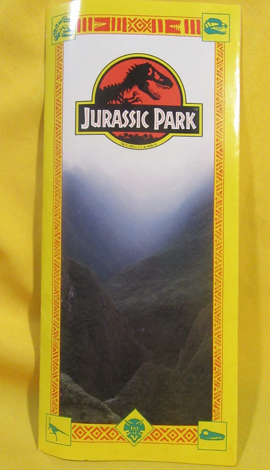 1993 Jurassic Park Brochure / Map of Isla Nublar - Promotional from Universal