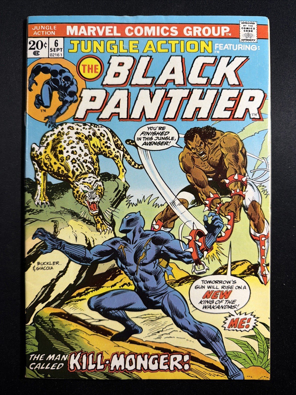 Jungle Action #6 1973 1st appearance of Killmonger 1st Print Fine/VF *A6