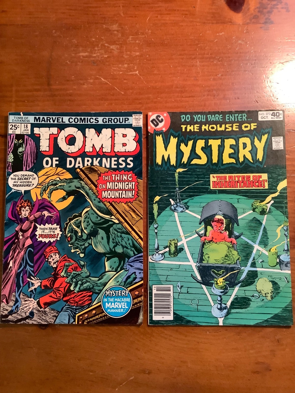 Horror Comic Book Lot 2 Tomb of Darkness #18 (1976) House of Mystery #273 (1979) Horror Comic Book Lot 2 Tomb of Darkness #18 (1976) House of Mystery #273 (1979)