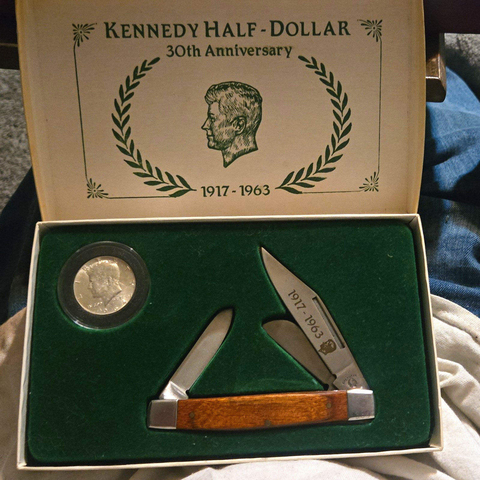 Kennedy Half-Dollar 30th Anniv Set With A 1964 50 Cent Peace