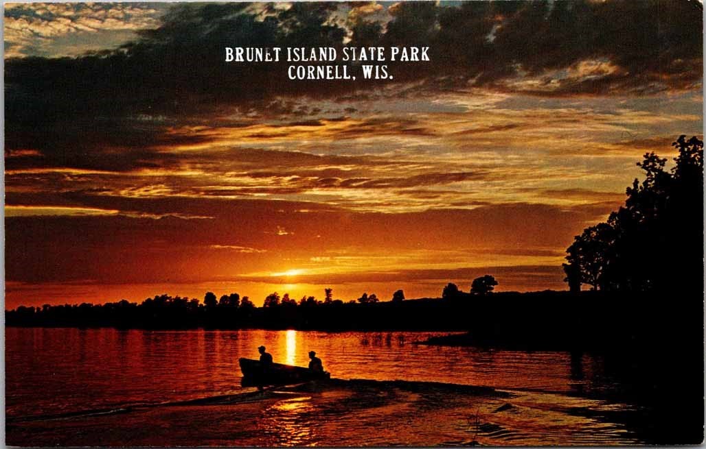 Cornell WI Wisconsin Brunett Island State Park Postcard 