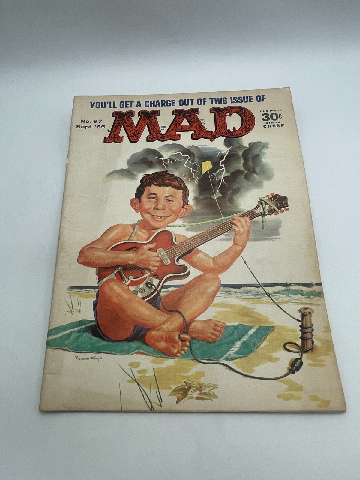 MAD Magazine #97 (September 1965) Beach Guitar Cover Norman Mingo 