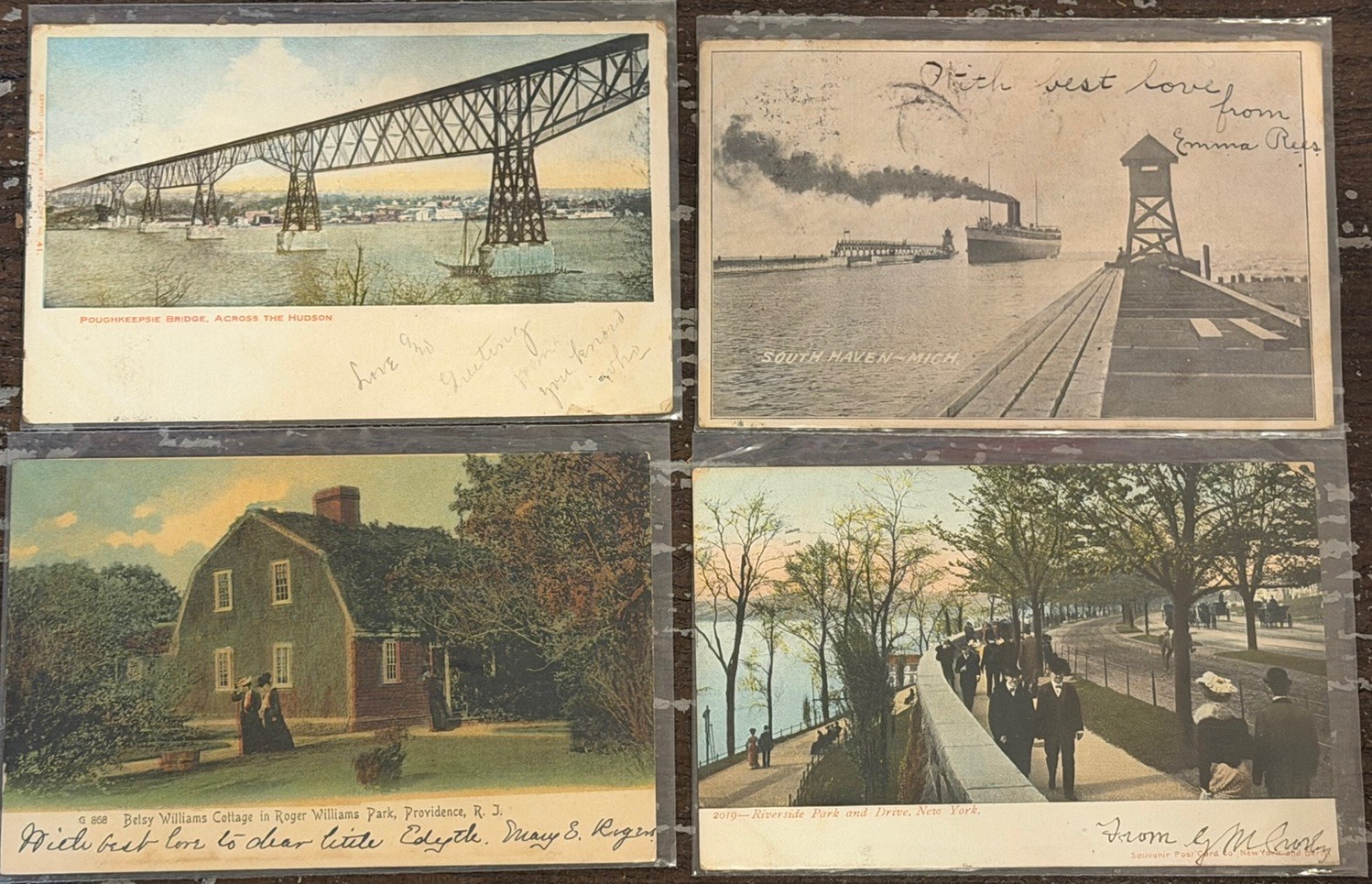 4 Vintage Postcards From 1904 & 1905