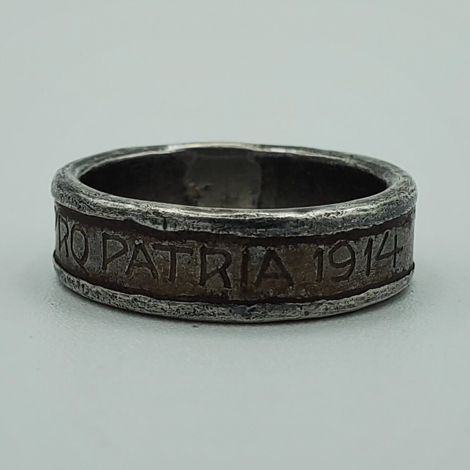 Original WW1 WWI Austria German 1914 KUK Pro Patria Patriotic ring Great War Original WW1 WWI Austria German 1914 KUK Pro Patria Patriotic ring Great War