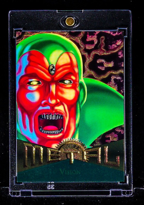 Vision RARE VINTAGE METAL FOIL  ETCHED Marvel Avengers WANDAVISION