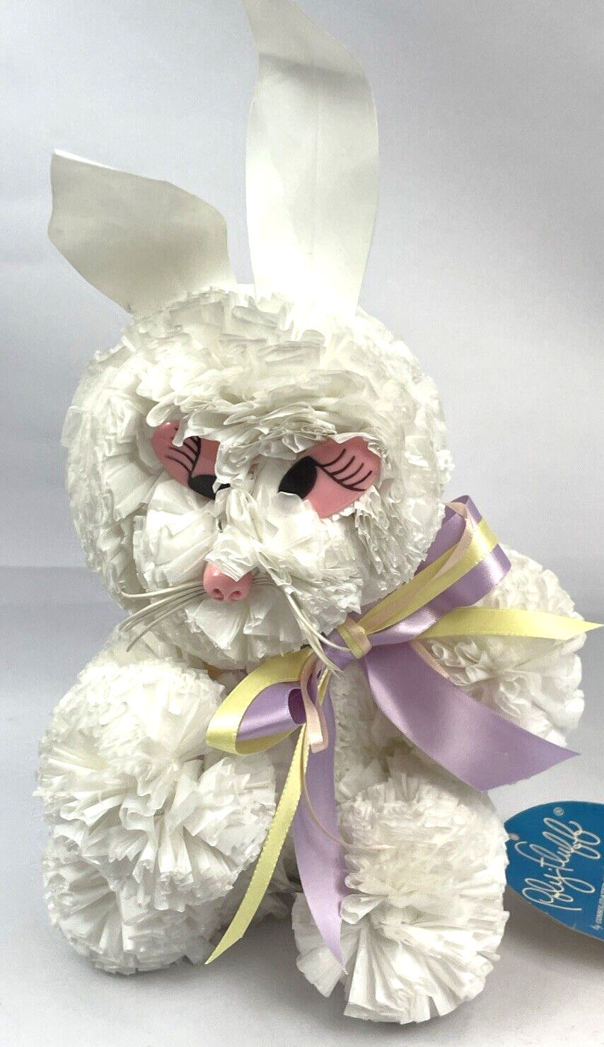 Vintage Poly Fluff Adorable Easter Bunny White Plastic Figure 13 Vintage Poly Fluff Adorable Easter Bunny White Plastic Figure 13