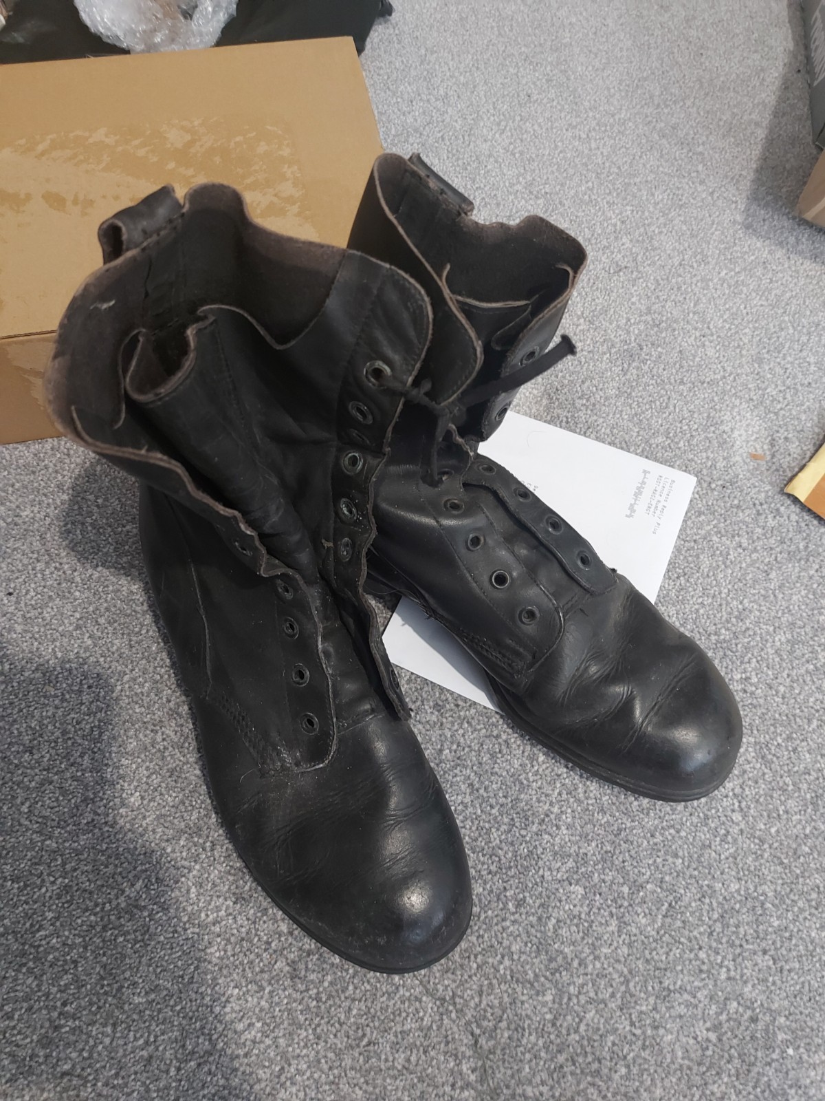 Vintage British Army Boots CH