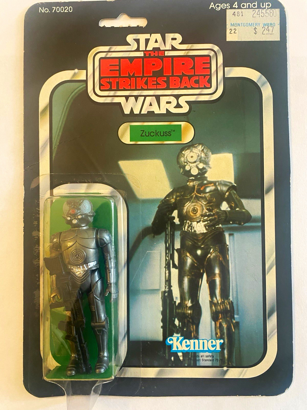 Kenner Star Wars ESB Zuckuss Action Figure 1982 Vintage MOC Carded 70200 Kenner Star Wars ESB Zuckuss Action Figure 1982 Vintage MOC Carded 70200