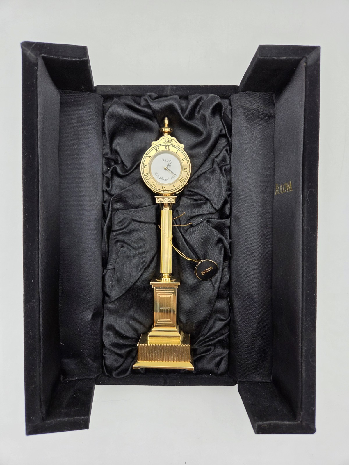 Bulova Main Street Clock B0009 Mini-Boutique Collectible With Case