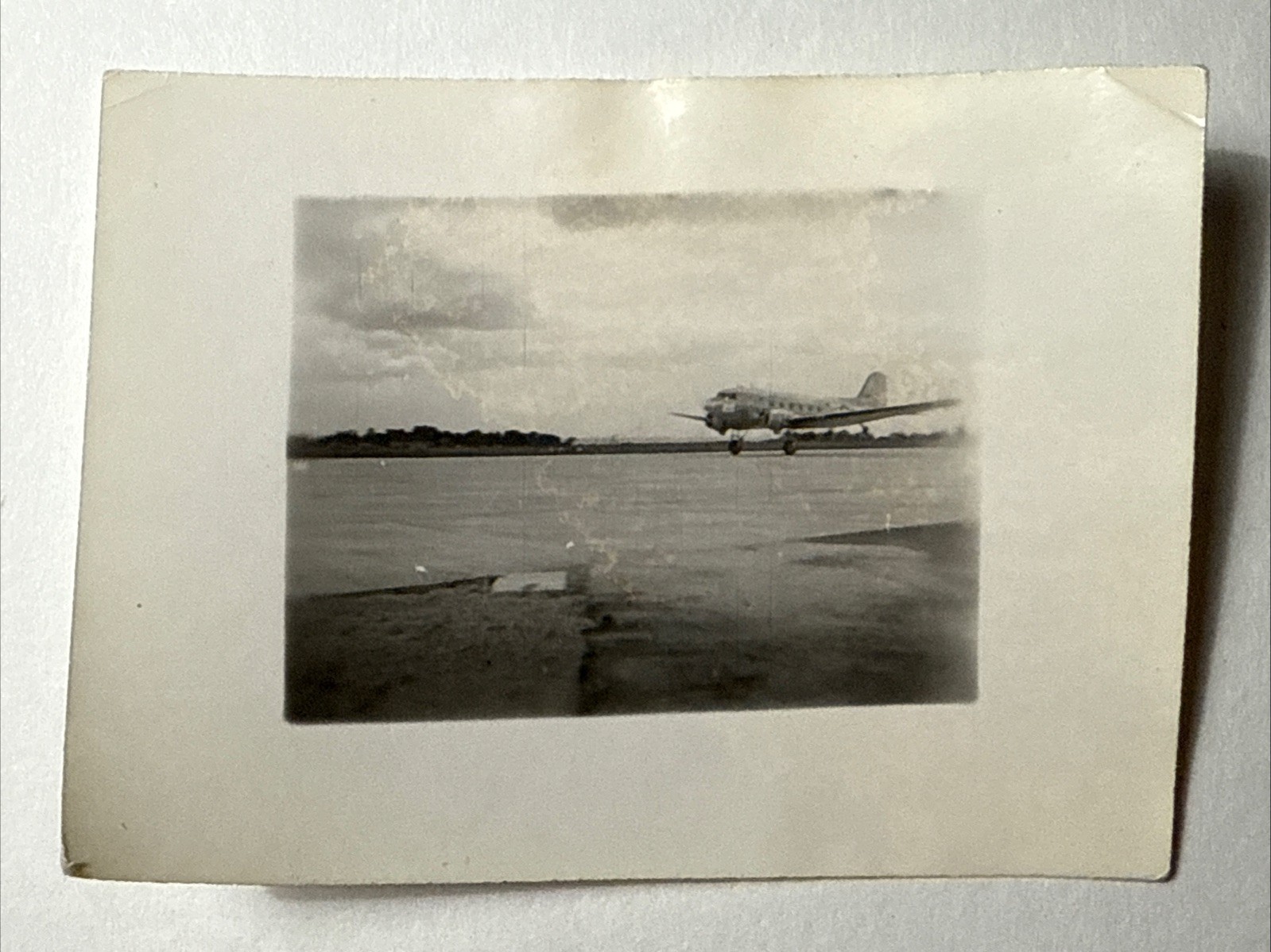 1940’s Douglas DC-3 C-47 Skytrain Air Transport Airplane  Military Vtg Photo