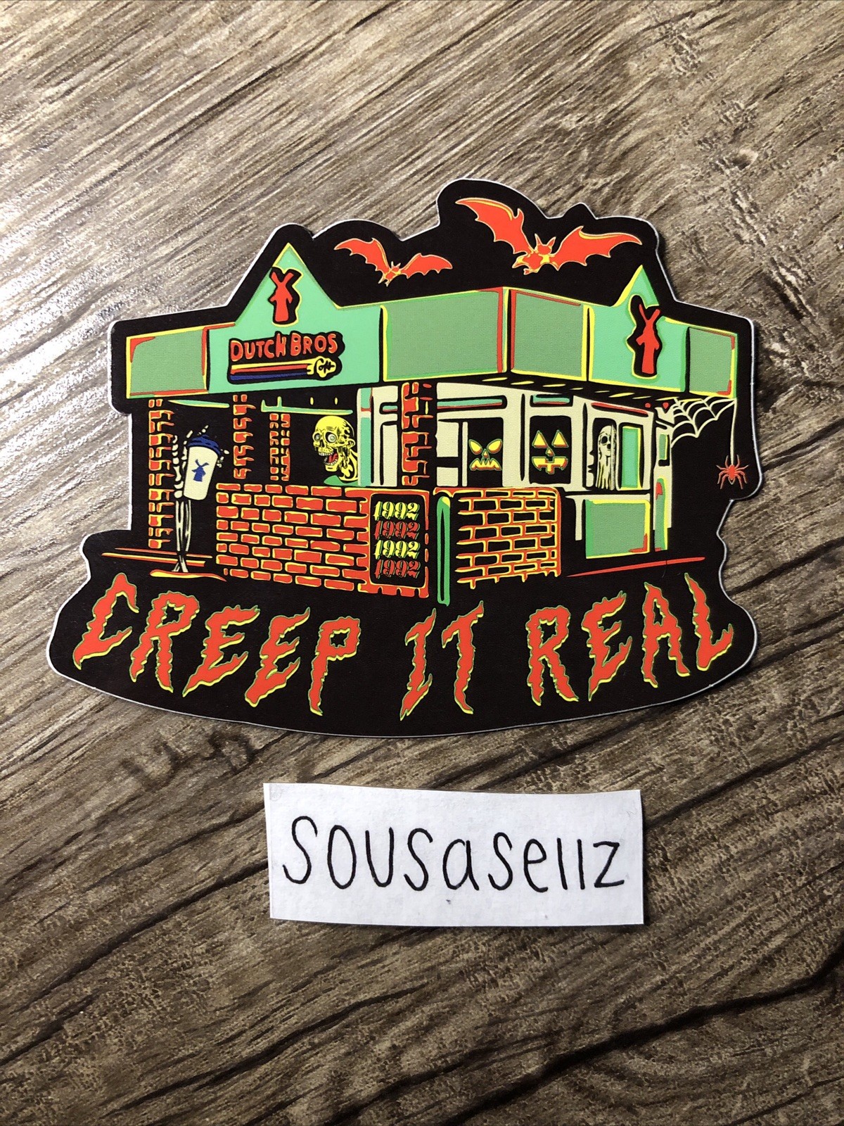 Dutch Bros Halloween Creep It Real Rare Sticker