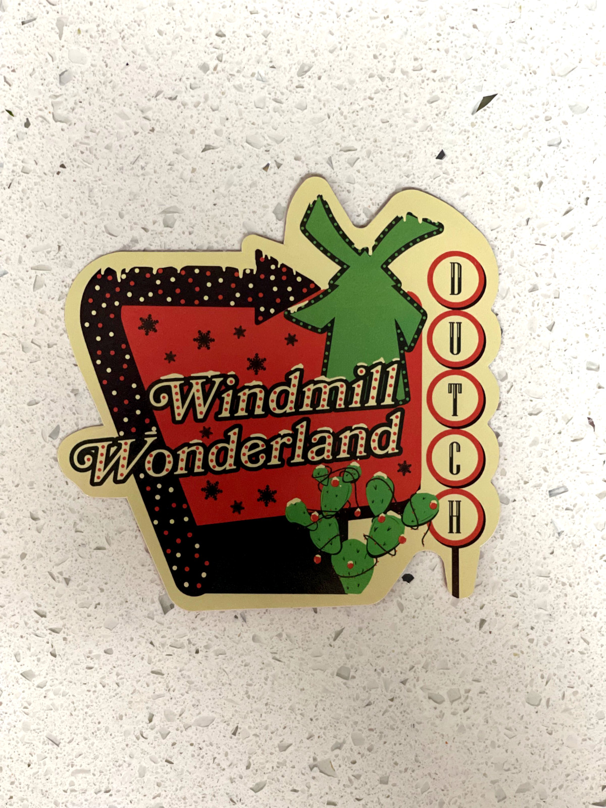 *NEW* Dutch Bros Sticker DECEMBER 2023 Windmill Wonderland Cactus Holiday *NEW* Dutch Bros Sticker DECEMBER 2023 Windmill Wonderland Cactus Holiday