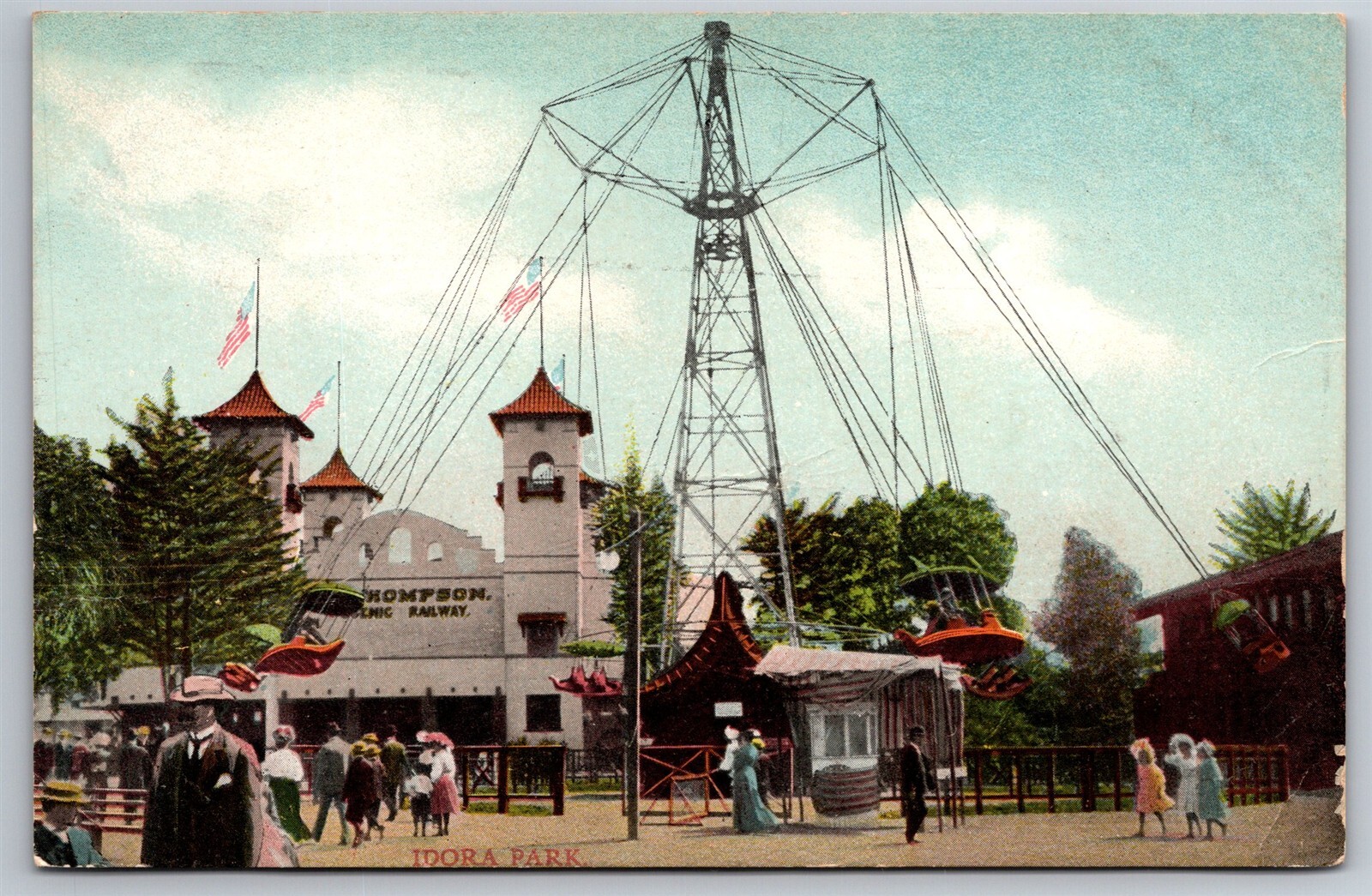 Idora Park Amusement Rides Opera The Strollers RR OH C1910s Coupon Postcard AC24 Idora Park Amusement Rides Opera The Strollers RR OH C1910s Coupon Postcard AC24