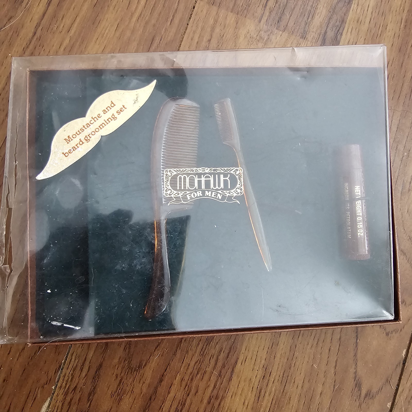 Mohawk Brand Men's Mustache Beard Geooming Set Vintage NIB USA 3 Pieces Mohawk Brand Men's Mustache Beard Geooming Set Vintage NIB USA 3 Pieces