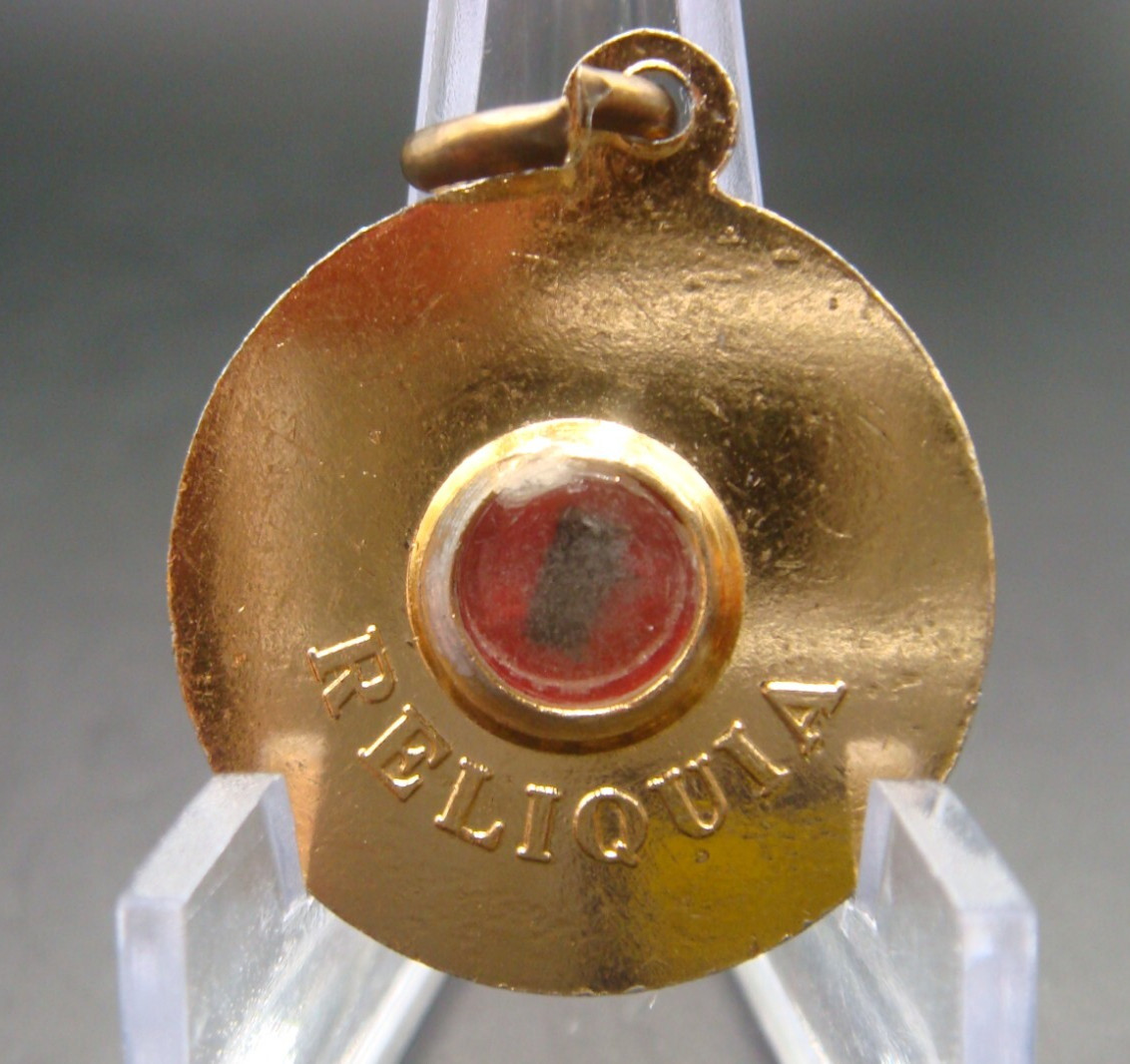 St Ignazio Laconi Cappuccino Patron of Students Rare Vinatge Reliquia Reliquary