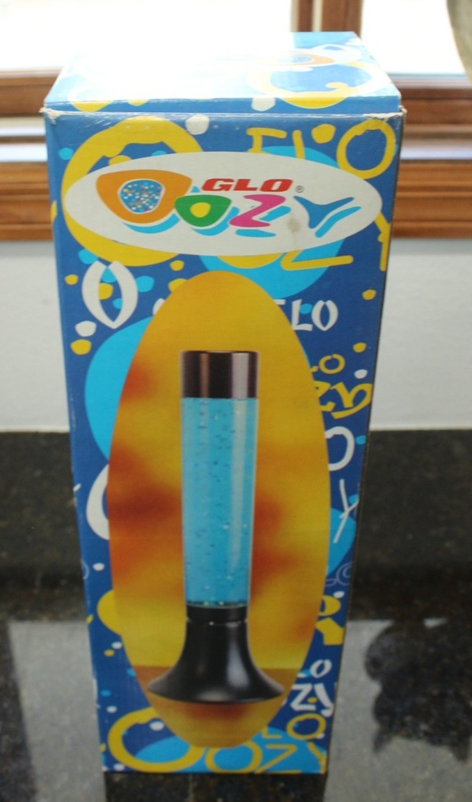 Vintage Glo Oozy Red Groovy Tube Glitter Bubble Light 13