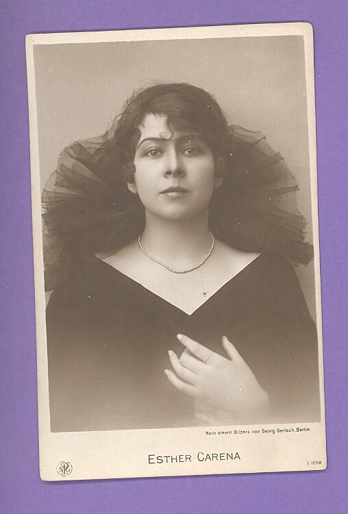 ESTHER CARENA # 1058 VINTAGE PHOTO PC. PUBLISHER GERMANY 624