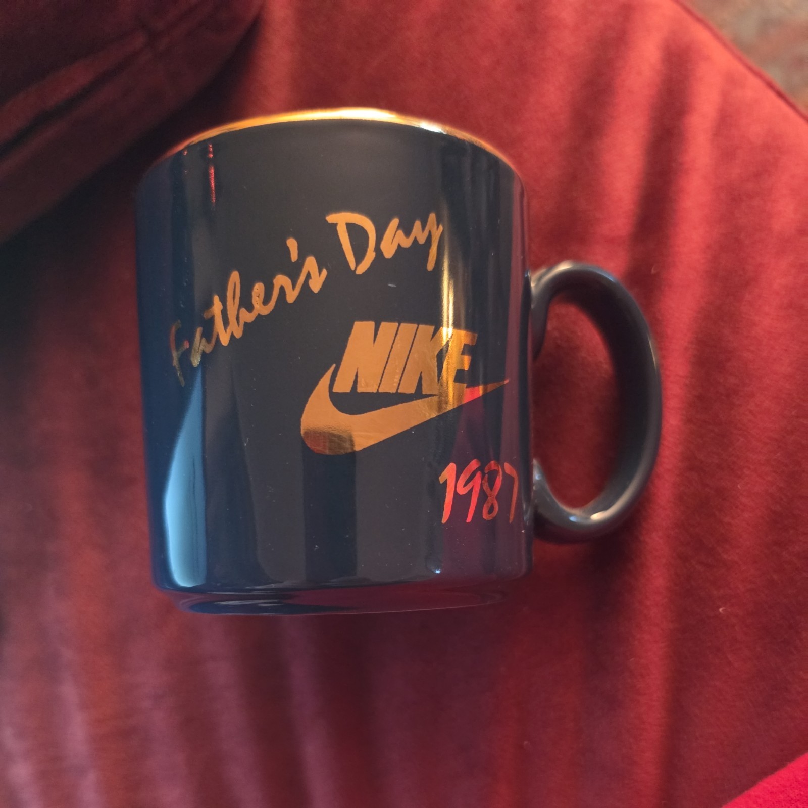 Vintage 1987 Nike Logo coffee mug/Father's Day made in England