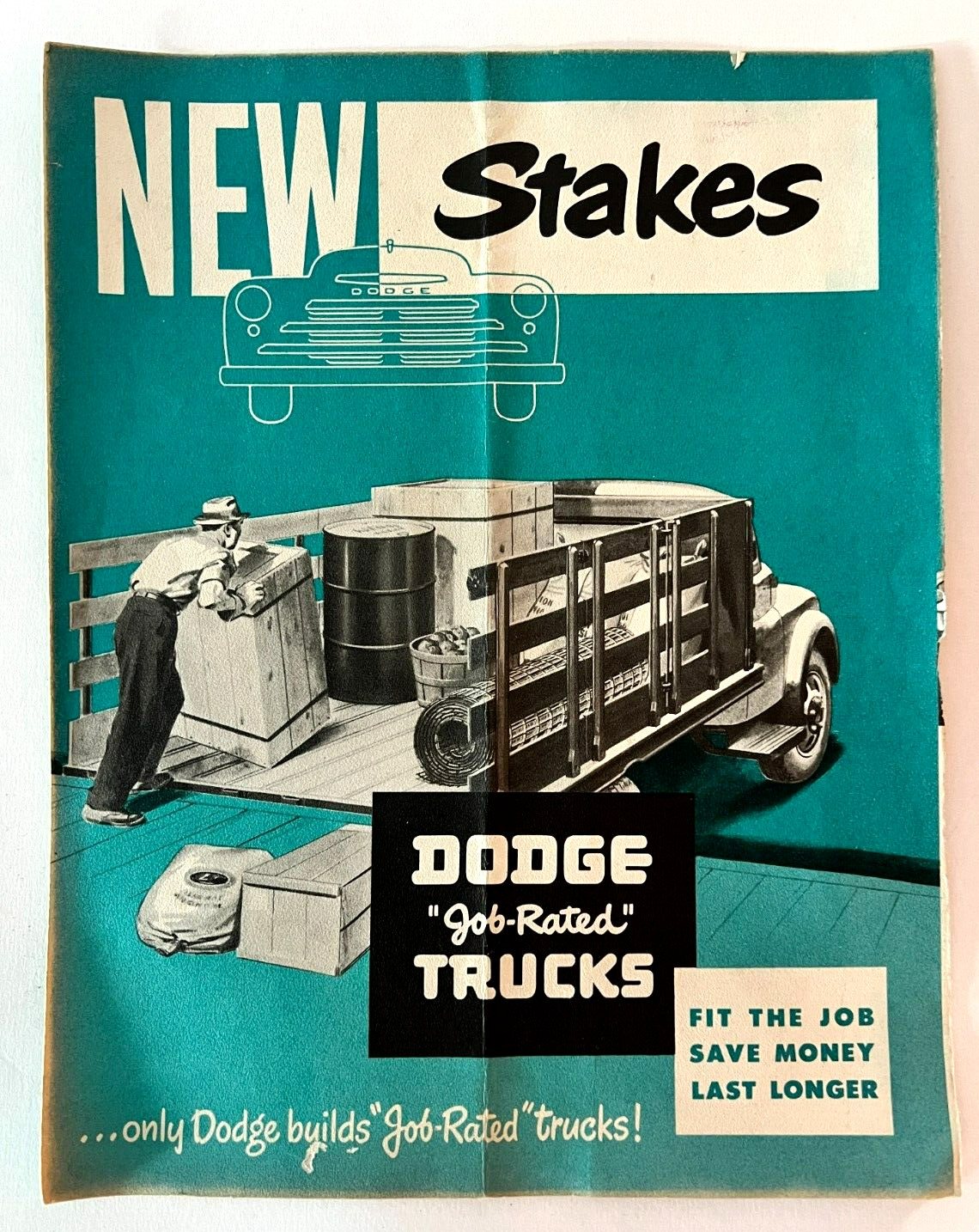 Vintage  1948 International Harvester Trucks Advertising Brochure Sales Ad