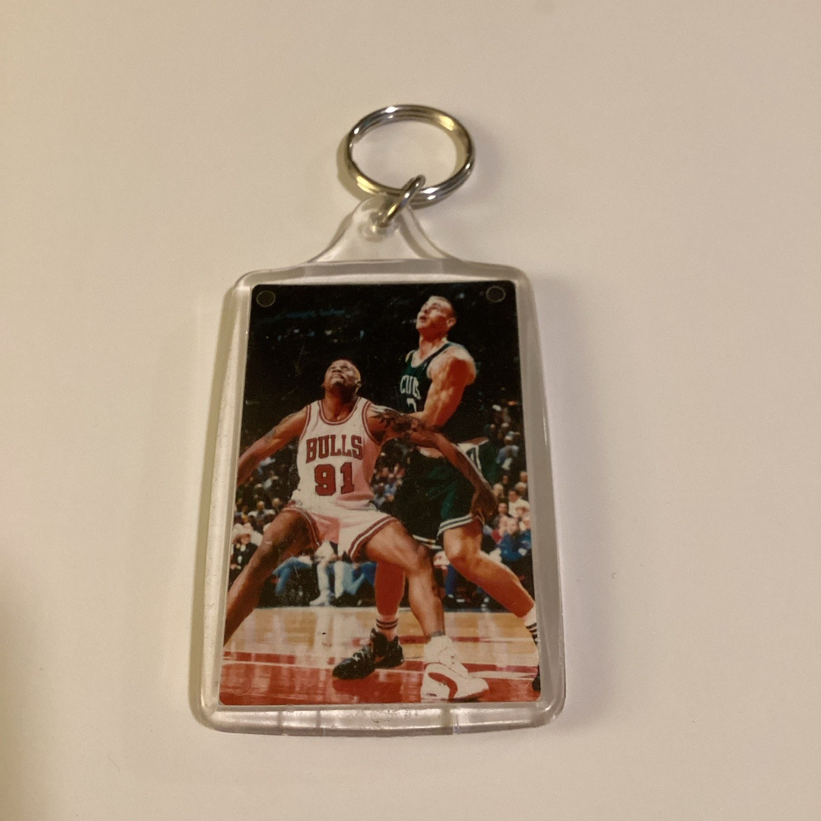 Vintage Chicago Bulls Keychain Dennis Rodman NBA 90s Vintage Chicago Bulls Keychain Dennis Rodman NBA 90s