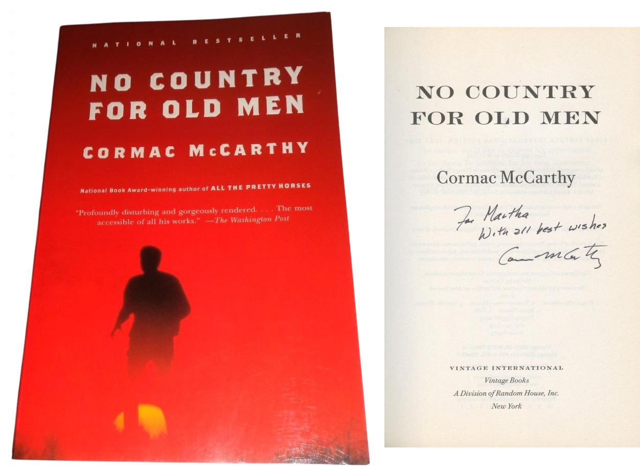 Cormac McCarthy ~ Signed Autographed \ Cormac McCarthy ~ Signed Autographed \