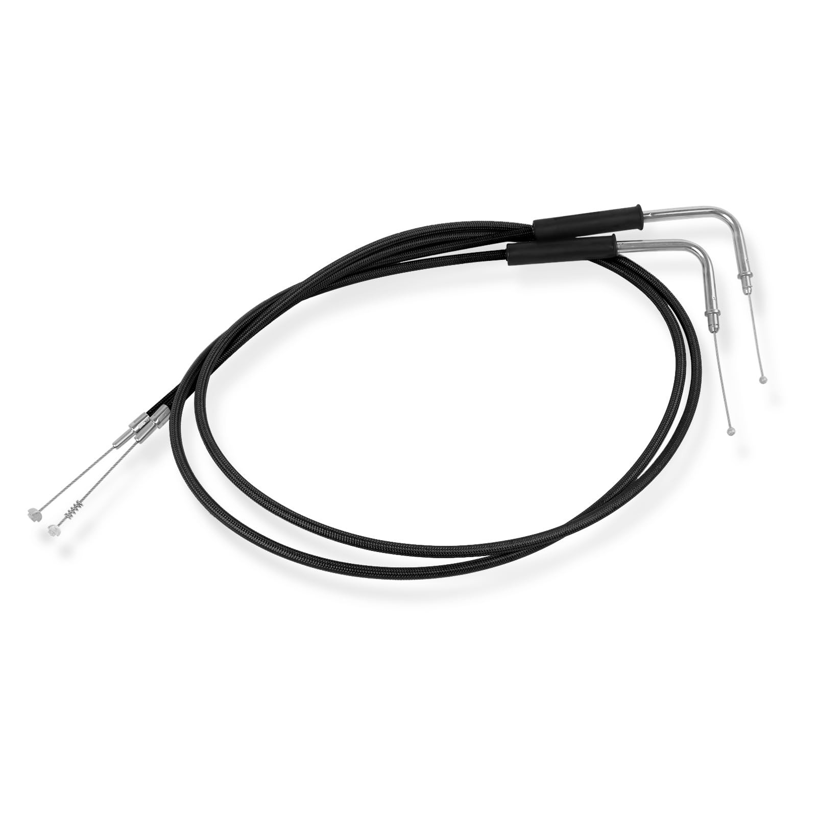 39inch Stainless Steel Throttle Idle Cable Kit for Harley Dyna Softail XL