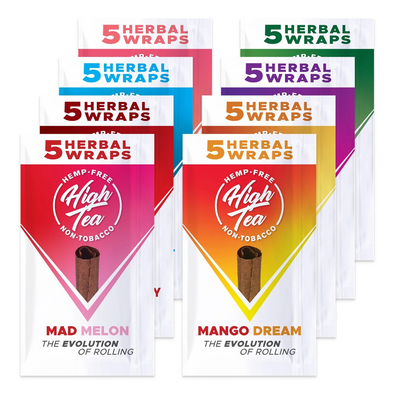 High Tea Wraps Variety Pack (All Flavors) Natural Leaf Herbal Wraps (40 Wraps) High Tea Wraps Variety Pack (All Flavors) Natural Leaf Herbal Wraps (40 Wraps)
