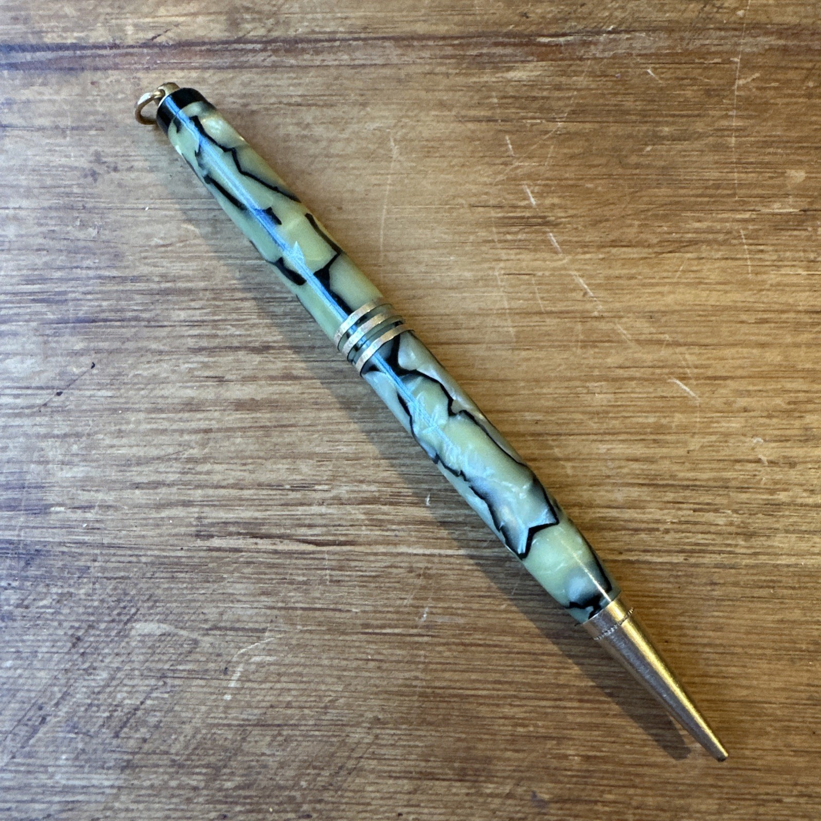 Vintage 1930s Parker Lady Duofold Ring Top Mechanical Pencil Black Pearl 4 3/4” Vintage 1930s Parker Lady Duofold Ring Top Mechanical Pencil Black Pearl 4 3/4”