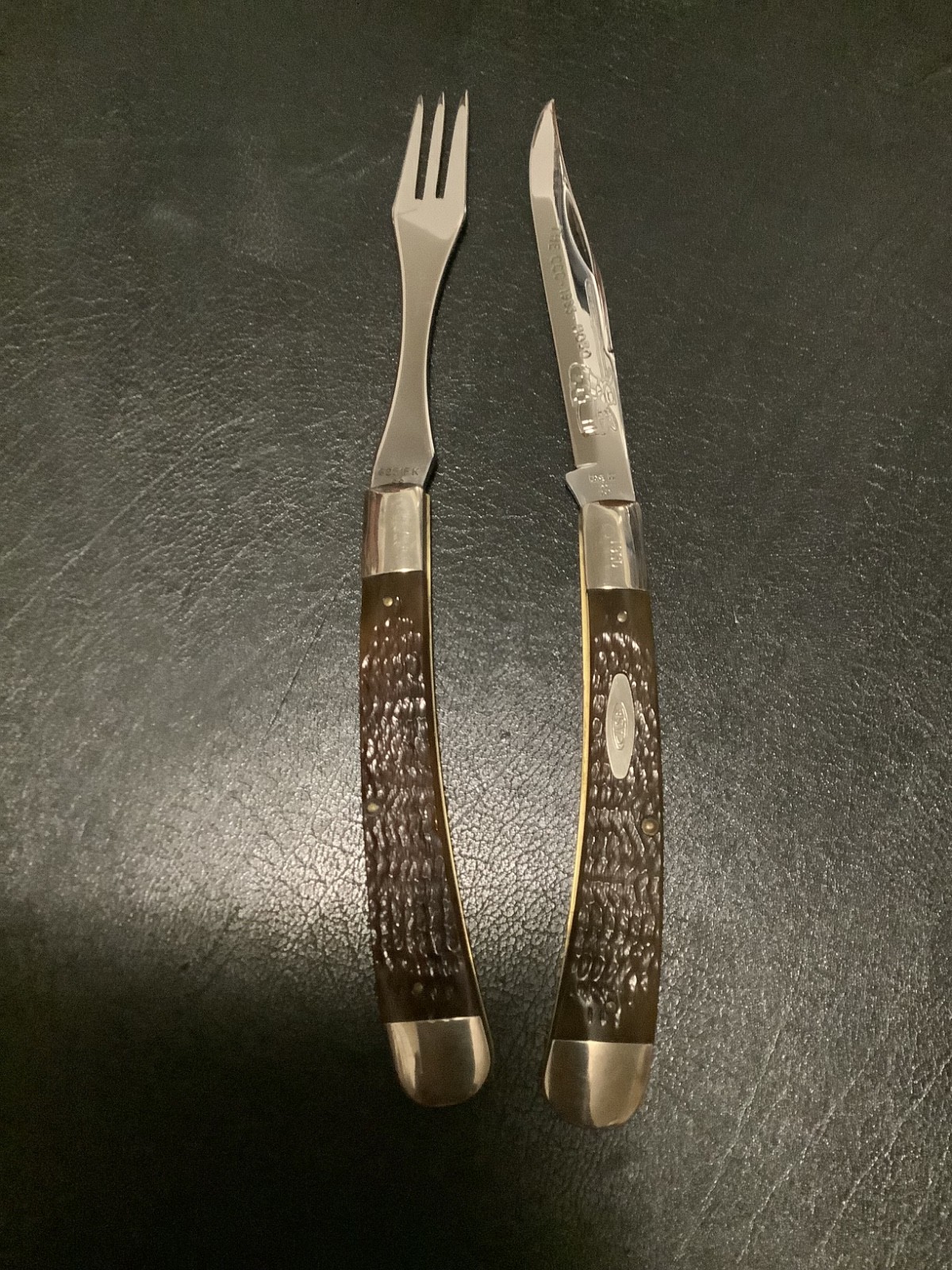 CaseXX 6251FX Hobo Fork and Knife Jigged Bone 1983 CaseXX 6251FX Hobo Fork and Knife Jigged Bone 1983
