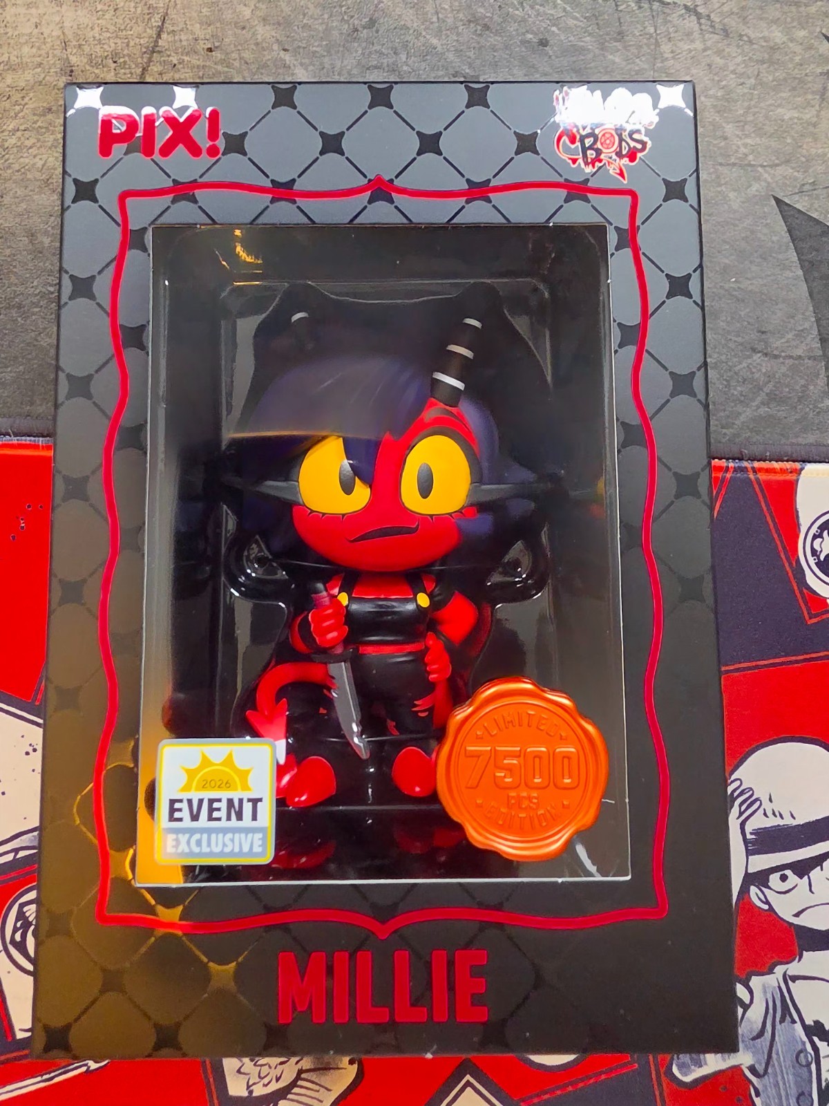 SDCC 2026 Exclusive Thrilljoy pix Helluva Boss Millie Sealed Le 7500 SDCC 2026 Exclusive Thrilljoy pix Helluva Boss Millie Sealed Le 7500